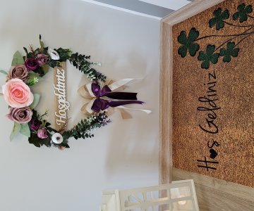 Bahar Havası Kapı Duvar Süsü & Paspas Seti