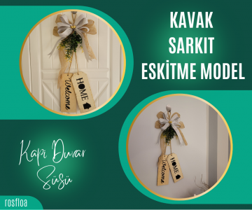 Özel Tasarım Kapı Süsleri (Eskitme Kavak Sarkıt Model Özel Tasarım Kapı Süsü Duvar Süsü)